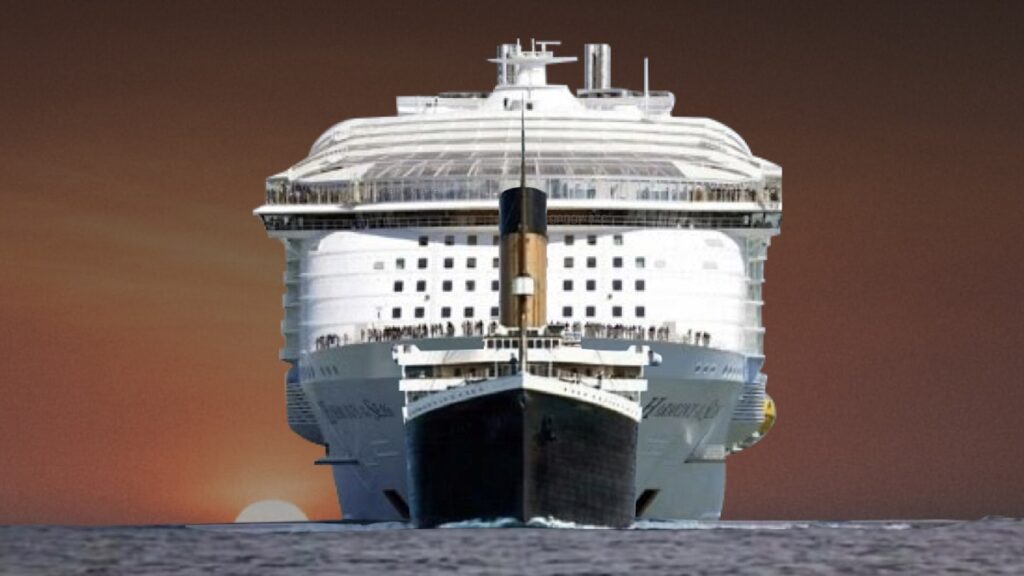 titanic vs cruise ship